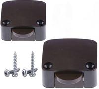 2 interruttori a contatto porta per armadi, ripostigli e altre porte, interruttore bar, interruttore armadio, 250 V 2 A, quadrati, 3,4 x 3,2 x 1,6 cm, marrone