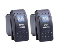 2 Interruttori A Levetta Per Auto A Bilanciere 20A 12V LED Illuminato Impermeabile 5 Pin Interruttori A Bilanciere Impermeabili Per Barche Marine