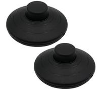 2 interruttori a pedale 250 V/2 A, interruttore a pedale rotondo, con bottone automatico, autobloccante per cavi a 2 o 3 fili e piccoli dispositivi o lampade (nero)