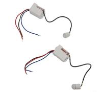 2 interruttori con sensore di movimento PIR, montaggio a soffitto a 360 gradi, timer on/off automatico, 5-8 minuti, colore bianco