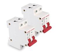 2 interruttori di circuito DC, 1000 V, DZ47 - 63Z-2P, protezione del circuito DC, interruttore a corrente residua, mini interruttore automatico di sicurezza DIN (50 A)