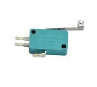 2 interruttori di limite, 16 A, 250 V, 125 V, NO + NC + COM 3 pin, interruttore SPDT 28 mm, 52 mm, leva con rullo arco, interruttore touch verde (2 pezzi KW7-2)