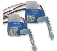 2 interruttori fotocellula fotocellula da 12 V/24 V 10 A con interruttore automatico on/off, fotocellula fotocellula fotocellula a LED, interruttore fotocellula per esterni e interni (12 V)