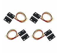 2 interruttori magnetici Reed, sensore di contatto per cancello finestra di sicurezza cablato da incasso destro, accessori per interruttori a induzione magnetica per porte