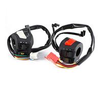 2 interruttori universali da 12 V DC 7/8" 22 mm, interruttore di controllo del manubrio del motociclo, interruttore di avviamento e interruttore di uccisione, indicatori di direzione e interruttore
