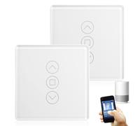 2 interruttori Wi-Fi per tapparelle, interruttore intelligente per tapparelle, interruttore per tapparelle 2.5D, compatibile con Alexa/Yandex/Google Home, timer e controllo vocale, scala neutra