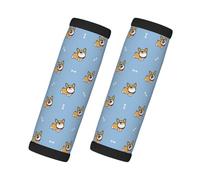 2 involucri per maniglie dei bagagli per valigie, carini cartoni animati corgi coperture per maniglie dei bagagli, etichette identificative per valigie, accessori per bagagli, essenziali da viaggio