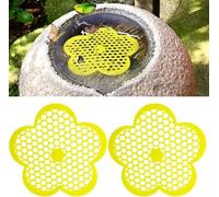 2 isolette per il nuoto delle api per uso esterno, per giardino, a forma di fiore, mangiatoia a nido d'ape, per impollinatori assetati e bagno (2 pezzi)