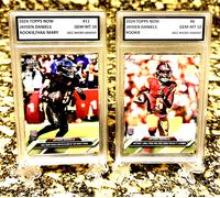 2 Jayden Daniels 2024 TOPPS NOW #6-#11 Hail Mary GRADED GEM-MT 10 ROOKIE Lotto
