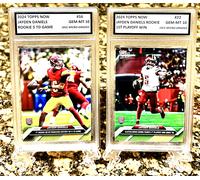2 Jayden Daniels 2024 Topps Ora #16- #22 Spareggio Win Grado Gem-Mt 10 Burba Set