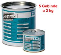2-K Polyurethan-Fliesenkleber PCI Collastic 5 x 3 KG Alluminio Acciaio
