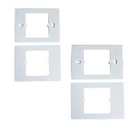 2 Kit Adattatore Scatola 503 a 502 Bianco, Copri Cassetta Placca Per Cassetta 503, Supporto Riduttore per Termostati e Prodotti Smart Forma Quadrato, 120X86X3,5mm, Vite Incluso