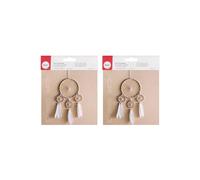 2 kit fai da te Attrape-rÃªves beige e bianco