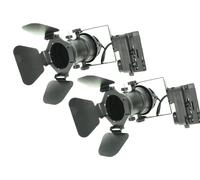 2 Kit Portalampada Supporto GU10 Colore Nero Per Barra Sistema Binario Trifase