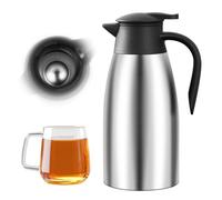 2 L Caraffa Termica, Caraffa Per Caffè, Thermos In Acciaio Inox, Mantiene Caldo Per 24 Ore, Thermos Sottovuoto A Doppia Parete Per Mantenere Calde Le Bevande Bollitori, Teiere E Caffettiere
