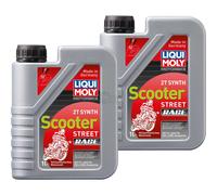 2 L Liqui Moly olio motore Moto 2Takt Synth Scooter Street Race Api TC Iso L-EGD