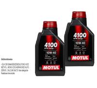 2 L MOTUL olio motore 4100 Syn-Nergy Spec 10W40 per VW 501 01 505 00 MB 229 3