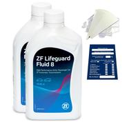 2 L Olio Trasmissione Automatica ZF LifeGuard Fluid 8 + Imbuto