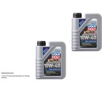 2 L Original Liqui Moly MOS2 LEICHTLAUF 10W-40 ACEA A3 B4 API SL