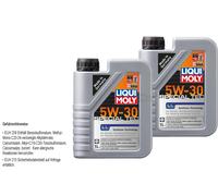 2 L Originale LIQUI MOLY 1192 Special Tec Ll 5W-30 olio motore per VW 505 00 502