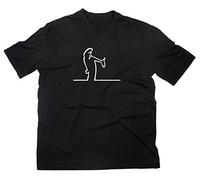 #2 La Linea Lui Cartoon Fun Kult T-Shirt, Schwarz, XL