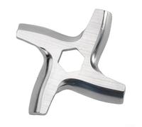 2 Lama Tritacarne #5 Acciaio per Moulinex per krups - Ricambio Mincer Accessori Salsicce - Diametro 46mm Foro Quadrato 8mm - Per HV2 HV3 HV4 ME6121