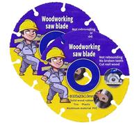 2 lame per sega per smerigliatrice angolare, disco da taglio in legno, smerigliatrice angolare, disco flessibile da 115 mm per disco da taglio multi-wheel, disco flessibile in metallo duro per legno