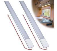 2 lampade a LED per camper, 12 Volt, illuminazione a LED per auto, con interruttore di memoria, dimmerabile, per camper, auto e barca