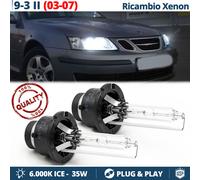 2 Lampade BIXENON D2S PER Saab 9-3 II fino 2007 RICAMBIO 35W 6000K HID GHIACCIO