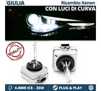 2 Lampade BIXENON D3S PER Alfa Romeo Giulia RICAMBIO Luci 35W 6000K HID GHIACCIO