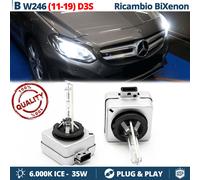 2 Lampade BIXENON D3S PER Mercedes Classe B W246 RICAMBIO 35W 6000K HID GHIACCIO