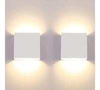 2 lampade da parete a LED per interni colore bianco 7 W lampada da parete