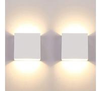 2 Lampade Da Parete a LED per Interni, Colore Bianco, 7 W, Lampada Da Parete Mod