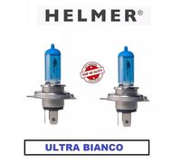 2 Lampade H4 12V 60/55W Plasma Ice HYPER WHITE 4500k ULTRA BIANCO OMOLOGATE