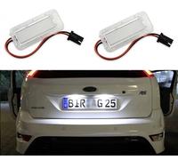 2 Lampade LED Targa Per Ford focus, Fiesta, Mondeo, C Max, Plafoniera Targa