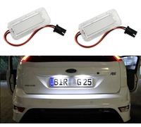2 Lampade LED Targa Per Ford focus, Fiesta, Mondeo, C Max, Plafoniera Targa