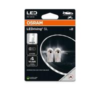 OSRAM LEDRIVING SL W5W COOL WHITE 6000K 2 LAMPADE 2825 TUTTO VETRO TARGA FRECCIA