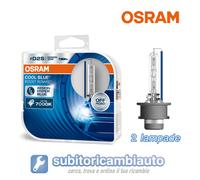 COPPIA Lampada Lampadina Luce OSRAM XENARC COOL BLUE BOOST D2S +50% NO DOGANA