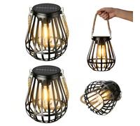 2 lampade solari per esterni da giardino, lampade solari per esterni, luce bianca calda, impermeabile, decorazione da giardino, con lampadina più grande, per terrazze, prati, balconi, cortili