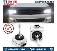 2 Lampade XENON D3S PER VW Transporter T5 2012> RICAMBIO 35W 6000K HID GHIACCIO