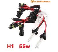 2 LAMPADE XENON H1 6000K 55 WATT RICAMBI PER KIT XENO AUTO + CAVI CENTRALINA