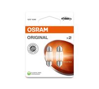 OSRAM ORIGINAL FESTOON - 10w - 12V - Lampadina extra - CONFEZIONE DA 2