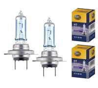 2 Lampadine Alogene H7 Hella Light Luce Gialla Chiara 3500K 8GH007157-181