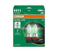 10 OSRAM Ultra Life Halogen-Scheinwerferlampen H11 12V 62W 1350lm 64211ULT-2HB