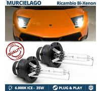 2 Lampadine BIXENON PER LAMBORGHINI MURCIÉLAGO RICAMBIO Luci Bianco 6000K 35W