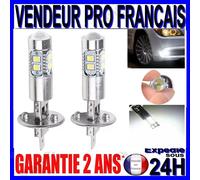 2 Lampadine H1 LED A 10 SMD Luce Bianca In Xenon 6000K Per Fari Antinebbia 12V