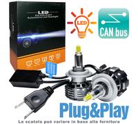 2 Lampadine H7 LED 360° fari lenticolari Luce BIANCA 6000K CANBUS no errore AUTO