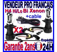 2 Lampadine Lampada Fuoco Relè Per Kit Bi Xenon Hid H4 -3 Hi/Lo In 8000K 35W 12V