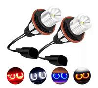 2 lampadine LED Angel Eyes da 20 W per luci di posizione anteriori e posteriori per BMW E87 E39 M5 E60