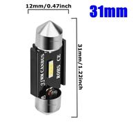 2 Lampadine LED can bus Di 31,36, 39,41MM C5W, Targa, Plafonier.sin Hyper Flash